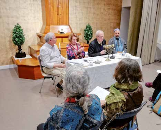 Les intervenants de la réunion interreligieuse du 26 février 2020.